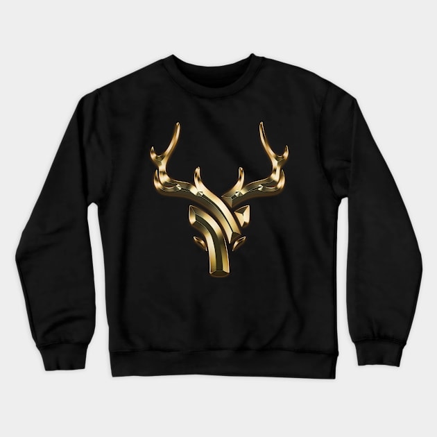 deer Gold Edition Crewneck Sweatshirt by INDONESIA68